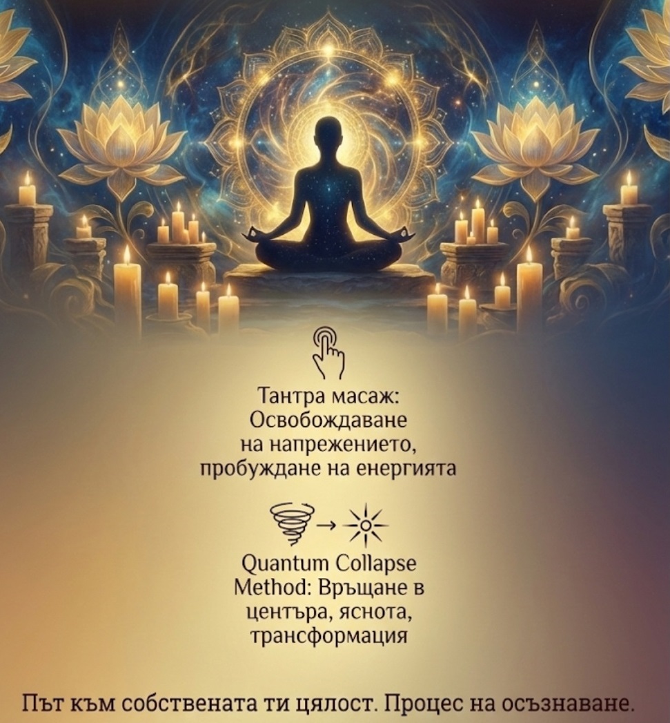 Промо пакет - 6 комбинирани срещи Тантра + ТЕС + Quantum Collapse Method на цената на 5 | ВАРНА