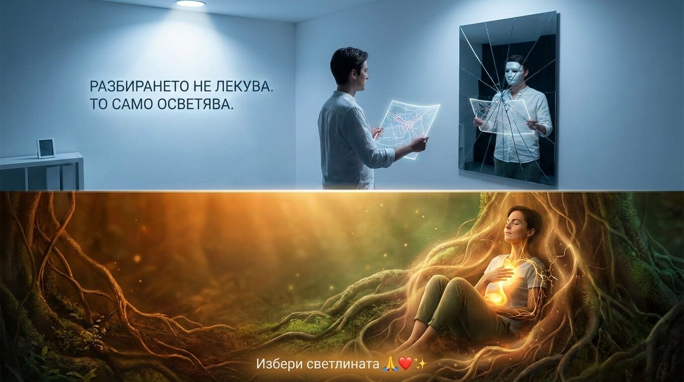 Разбирането не лекува. То само осветява.